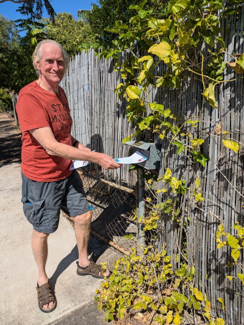 Martin Delivering Flyer